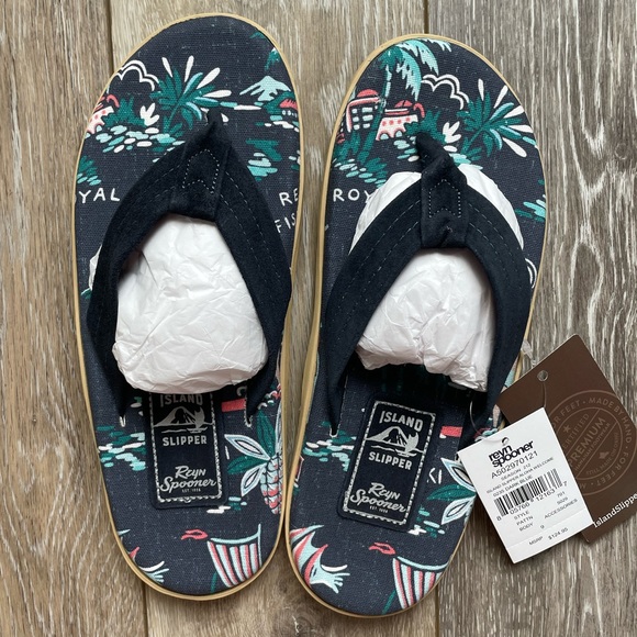 NWT Reyn Spooner Island Slipper Sandals Flip Flops - Men’s Size 7 - Picture 5 of 6